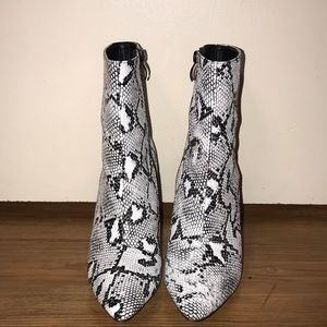 super cute snakeprint boots